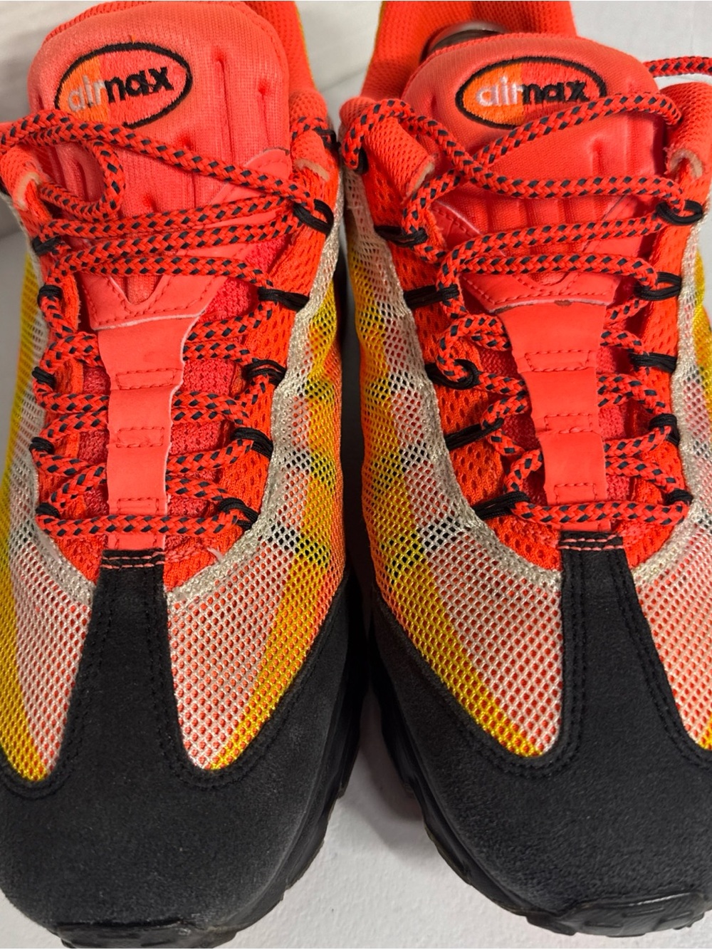 Nike Men’s Air Max Sneakers - Neon Orange, Yellow & Black